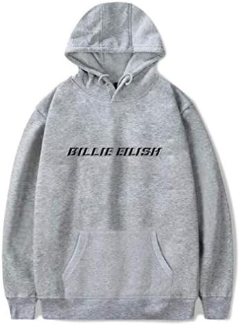 AMOMA Women Pure Color Billie Eilish Hoodie Unisex Casual Hooded Pullover