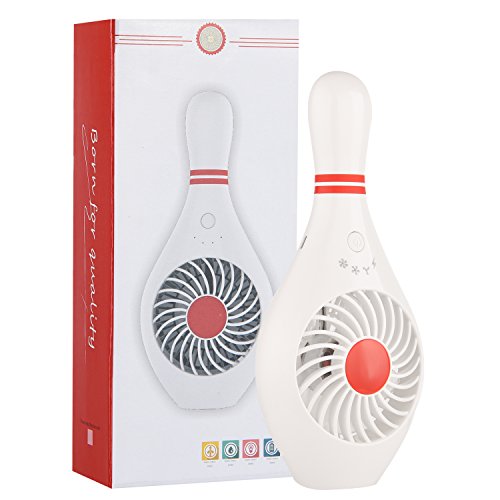 Handheld Fan Mini USB Bowling Pin Fan Portable Small Personal Fan With