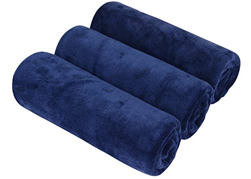 SINLAND Mikrofaser-Handtücher, für Sport, Fitness, Workout, Schweißtuch, super weich und saugfähig, 3er-Pack, 40,6 x 81,3 cm