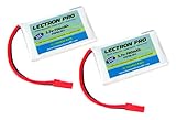 2-Pack of Lectron Pro 3.7 volt - 700mAh 30C Lipos for LaTrax Alias Quadcopter