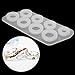 Hacloser 8Pcs Ring Silicone Mold Assorted Sizes Resin Casting Mold Jewelry Making Tool US Size 5-12