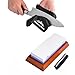 Best Whetstone Knife Sharpener Kit | 1000/6000 Grit Knife Sharpening Stone & Honing Stone | NonSlip Bamboo Base | Angle Guide, MicroFiber Polishing Cloth, & How to Sharpen a Knife eBook