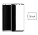 Lendgaga Full Coverage edge screen protector for Samsung Galaxy S8 New Upgrade Strengthen tempered glass screen film with high-definition transparent, anti-foam, 3D touch feel, 9H HD! (Black)