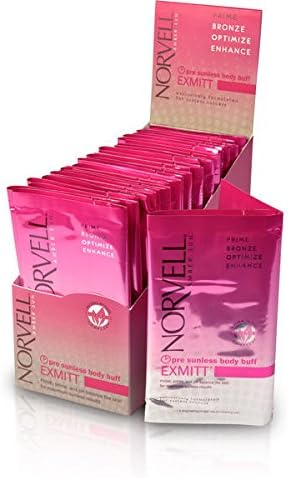 Norvell Pre Sunless Body Buff EXMITT, 24 Piece Display