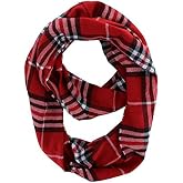 Unisex Women's Stylish Plaids &amp; Check Cashmere Winter Infinity Cowl Scarf