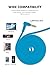 rockpapa 950 Wired Headphones for Kids Girls Boys for School Classroom with Microphone, On-Ear Foldable Corded Headphones with Jack 3.5mm for Laptop Computer Tablet Chromebooks White Blue