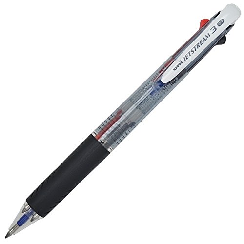 Uni Ballpoint Pen Jetstream 3 Color Black, Red, Blue Ink 0.38mm