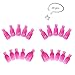 Teenitor Nail Clips, 20 Pieces Toenail and Finger Nail Clip - Hot Pink