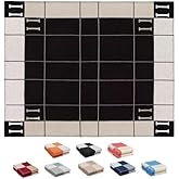 Fcteap h Blanket Soft Throw Blanket Faux Fleece Cashmere Plaid Warm Shawl Thick Knitted Plush Cozy Comfy for Women Throw Blanket for Sofa Couch Bed Queen King Size 55x66 in (Black)