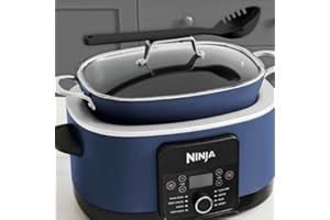 Ninja Foodi PossibleCooker PRO 8.5 Quart Multi-Cooker, with 8-in-1 Slow Cooker, Dutch Oven, Steamer & More, Glass Lid & Integrated Spoon, Nonstick, Oven Safe Pot to 500°F, Navy (Blue)