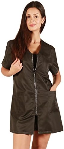 Ladybird Line Large Stylist Zipper Jacket BLACK Ideal for Stylists, Esthetitians, Nail techs