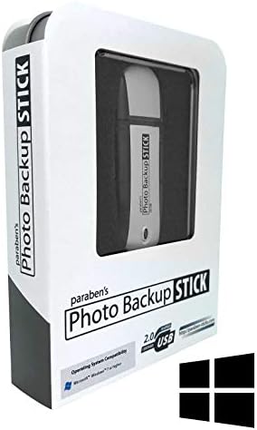 Photo Backup Stick for Windows - Easy Picture Backup Storage Device Finds and Backs Up Your Photos (32GB)