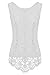 Voguegirl Women's Sleeveless Embroidery Chiffon Lace Tops Vest Shirt Blouse