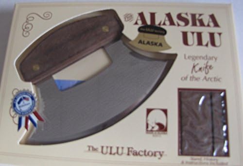 Alaska Blade Ulu Knife Walnut Wood Handle