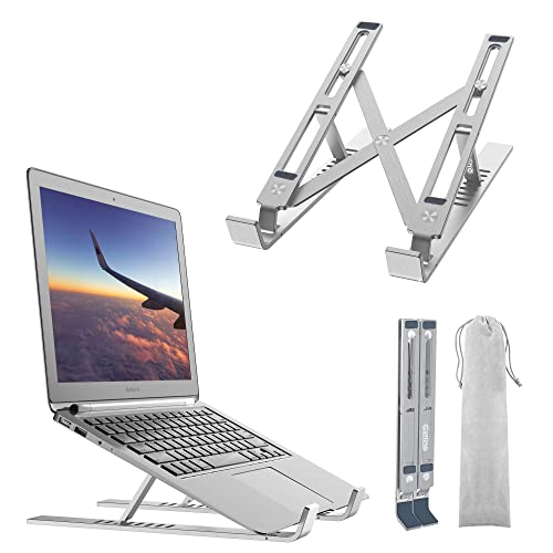 Gshine Laptop Stand, Foldable Aluminum Computer Riser, Ergonomic Height