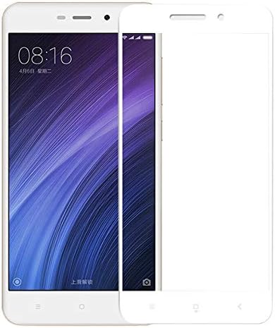GUOHUN Screen Protector Protective MOFI Xiaomi Redmi 4A 0.3mm 9H Hardness 2.5D Explosion-Proof Full Screen Tempered Glass Screen Film(Black) Glass Film (Color : White)