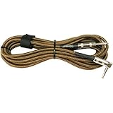 Hosa GTR-518R Straight to Right-Angle Tweed Guitar Cable, 18 feet (Electronics)
