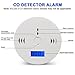 Carbon Monoxide Detector Alarm Pack 2, CO Gas Sensor Detector with Digital Display Alarm Clock Warning for Home (3 AA Battery not Included) (Pack 2)