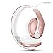 Bluetooth Headphones Over Ear, Mkay Stereo Wireless Headset with Microphone, TF Card and FM Radio for Cellphones Laptop TV (Rose Gold)