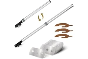 NEWISHTOOL Scalable Pole Long Handle Film Cutter, Anti-Sticky PTFE Felt Adhesive Vinyl Cutter, Wallpaper Backpaper Slitter Cutting Tool 42cm-67cm Long Distance Cutting Knife Tool Safety Cut