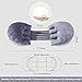 Chilling Home Pregnancy Wedge Pillow, Velvet Maternity Wedge Pillow For Side Sleeping, Newborn Lounger Pregnancy Side Sleeper Pillow for Belly Support, Grey