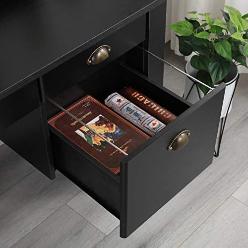 Executive Desk 47" Office Desk PC Laptop Home Office Study Writing Table with USB and Charger Hub