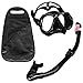 Scientoy Snorkel Set- Dive Mask with Easy-Breath Dry Top Valve, Anti Fog Lens, Wide View - Adjustable Snorkel Mask for Adult and Youth