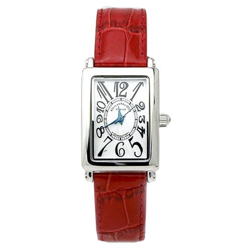 Alessandra Olla watch leather belt Rectangle AO-1500-18 RE red