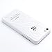 Iphone 5C Case, LUOLNH Henna White Floral Paisley Flower Hard Plastic Clear Case Silicone Skin Cover for Apple Iphone 5C