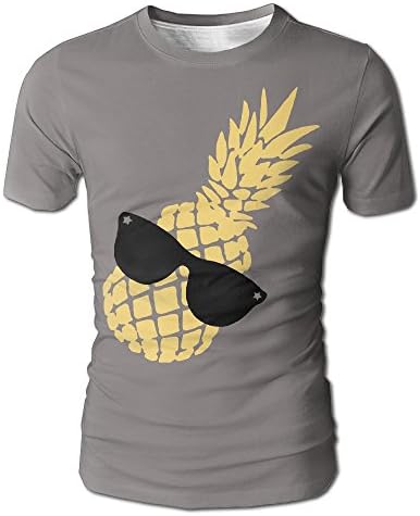 Praygood11 Men's Pineapple Short Sleeve T Shirt O-Neck Tees