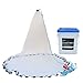 Pisfun American Saltwater Fishing Cast Net for Bait Trap Fish 4ft/6ft/8ft/10ft/12ft Radius, 3/8inch Mesh Size