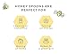 Teami All Natural Honey Spoons - Sweetener Stirrers Made with Real Honey - 6 Count - Great for Gifts, Hot Tea and other Beverage Compliments