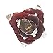 JustPaperRoses - Handmade Aluminum Desk Rose - Red and Silver - 7-Inch in Terra Cotta Pot - 10th Wedding Anniversary Aluminum Gift