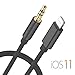 Lightning to 3.5mm Male Aux Audio Cable iPhone 7 Car Aux Cable, Seotic 3.3ft / 1M Lightning to Male 3.5mm Auxiliary Audio Stereo Cord for iPhone 7 / 7 plus (Black)