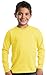Port & Company - Youth Long Sleeve Essential T-Shirt M Yellow
