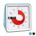 Countdown Timer 3 inch; 60 Minute 1 hour Visual Timer - Classroom Teaching Tool Office Meeting, Countdown Clock for Kids Exam Time Management -Blue