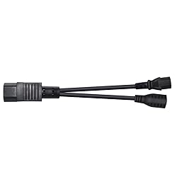 Strhowill IEC 320 C14 to C13+5-15R Y Split Short