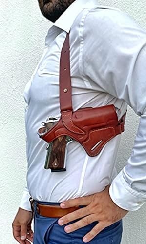 Ottoza Leather Gun Holster 1911 Shoulder Holster Right Hand Dual