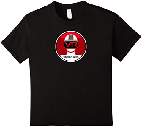 Kids Official LOGO VR Storyland Virtual Reality T-Shirt (red VR) 4 Black