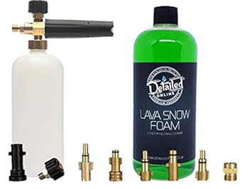 New Range Pressure Washer Snow Foam Lance With 1l Bottle Heavy