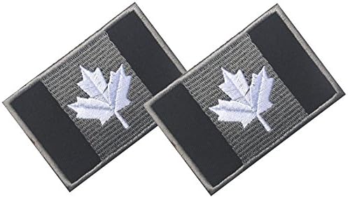 QTao CANADA Country Flag or Quebec Flag Patch 2 PCS (CANADA6)
