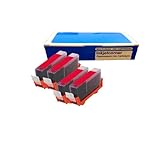 Inkjetcorner 4 Pack Magenta Compatible Ink Cartridge for Canon CLI-8M Canon Pixma iP3300 iP3500 iP4200 iP4300 iP4500 iP5200 iP5200R iP6600D iP6700D MP500 MP530 MP600 MP610 MP800 MP800R MP810 MP830 MX850 MP950 MP510 MX700 MP950 MP960 MP970 Pro9000 Mark II