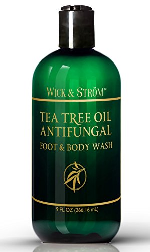 Antifungal Soap with Tea Tree Oil & Active Ingredient Proven Clinically Effective in Athletes Foot, Jock Itch & Ringworm Treatment. Body Wash Helps Body Acne & Odor - 9 oz (1pk)