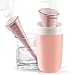 INNOKA Ultrasonic Portable USB Travel Humidifier Cool Mist Mini Humidifier [Auto Shut-Off, Whisper Quiet & Detachable USB Cable] w/ LED Light Indicator for Home Bedroom Office Hotel Car, 280ml, Pink