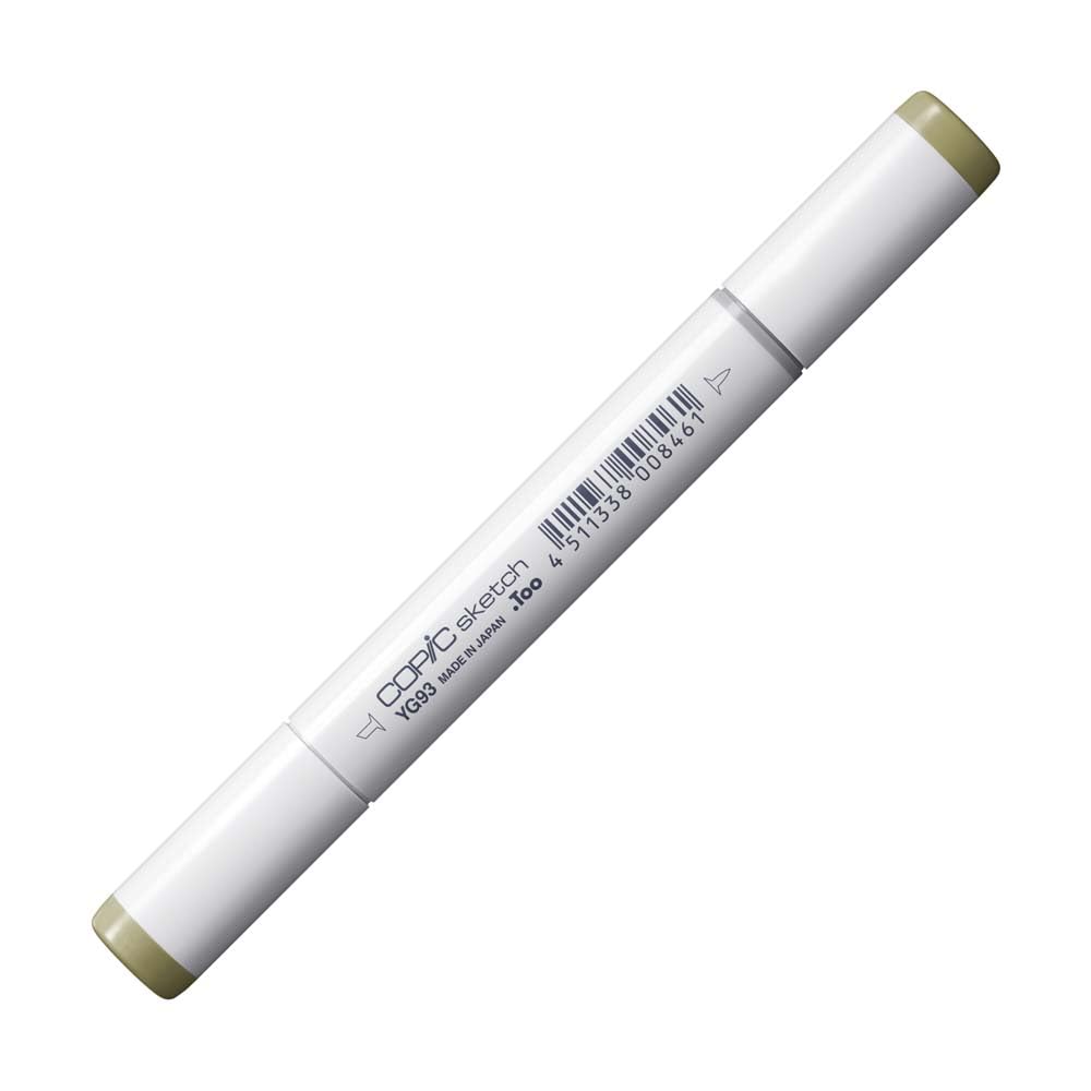 Copic Sketch Coloured Marker Pen - (YG-93) Grayish Yellow, For Art & Crafts, Colouring, Graphics, Highlighter, Design, Anime, Professional & Beginners, Art Supplies & Colouring Books — image 1
