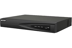 KAFFE HIK 8CH 4K NVR DS-7608NI-Q1/8P - 8MP 4K Network Video Recorder with Built-in PoE Ports for IP Cameras - H.265 Compatible with Hikvision Hik-Connect APP (HDD Not Included)
