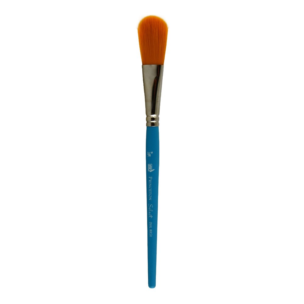 Princeton Art & Brush Nylon Select Synthetic Brush-Oval Wash 3/4-inch
