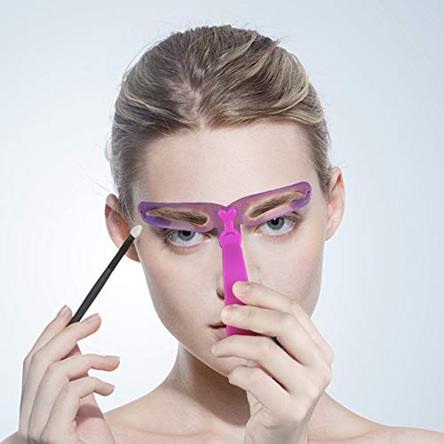 BKpearl 16 pcs Eyebrow Stencils, Reusable Brow Shaping Templates Eyebrow Drawing Guide Card
