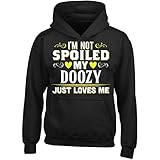 My Family Tee Not Spoiled My Doozy Just Loves Me Grandchild Gift - Girl Girls Hoodie
