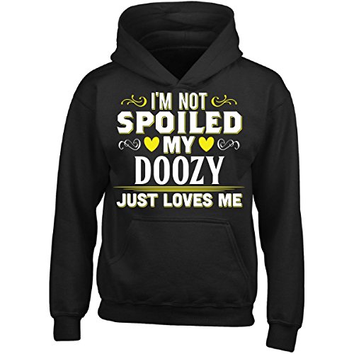 My Family Tee Not Spoiled My Doozy Just Loves Me Grandchild Gift - Girl Girls Hoodie
